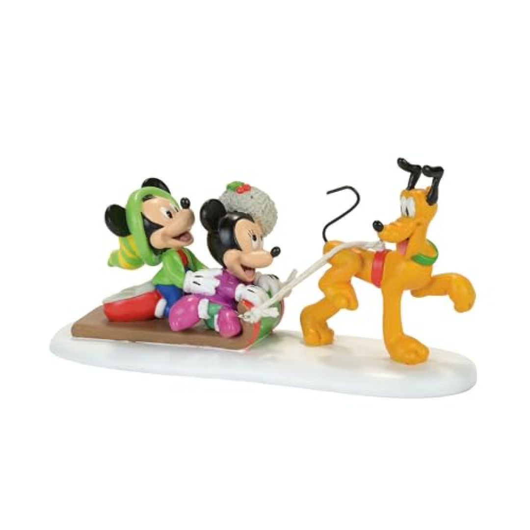 Department 56 Disney Village Estatueta de Tobogã do Pluto (4057263) 14 cm