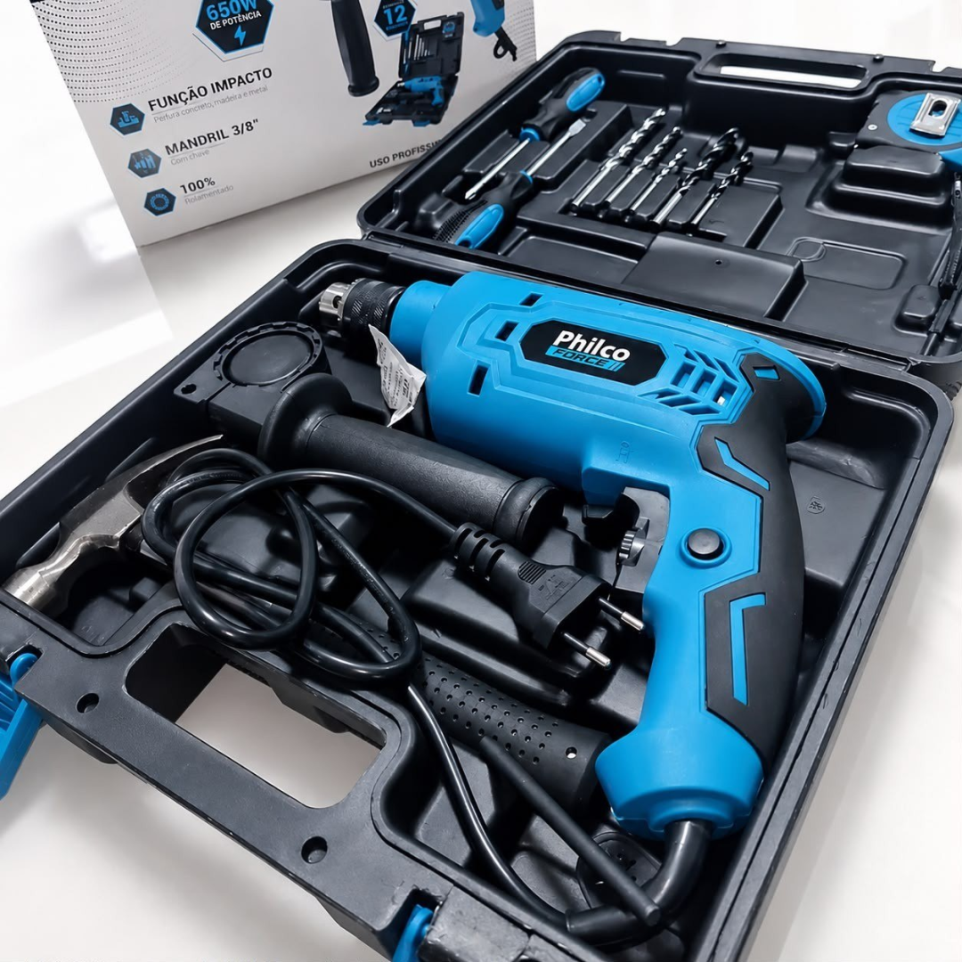 Furadeira de Impacto Pfu01mf com Maleta 127V