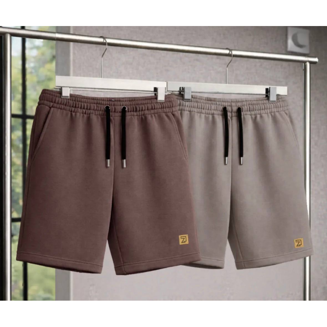 Kit 2 Bermuda Shorts Masculino Moletinho Curta