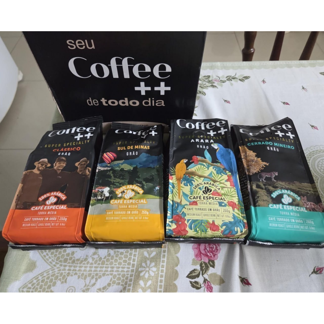 Kit 4 un. Coffee++ Café Especial Em Grãos