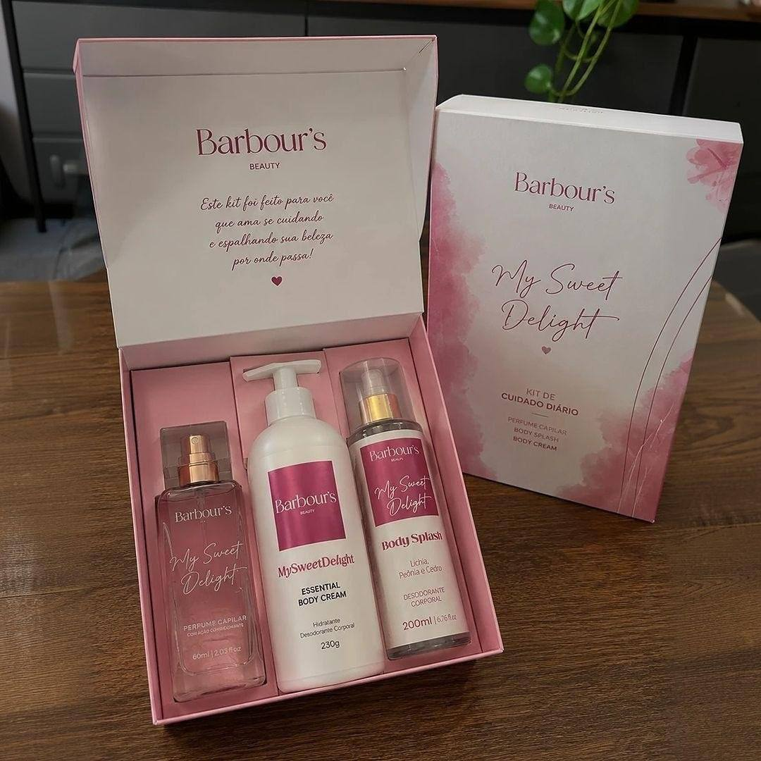 Body Splash Corporal Perfume Capilar My Sweet Delight Barbour's Beauty