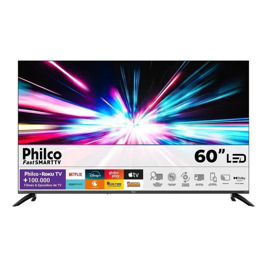 Smart Tv Philco 60 P60crb 4k Uhd Led Roku Dolby Audio Wi-fi