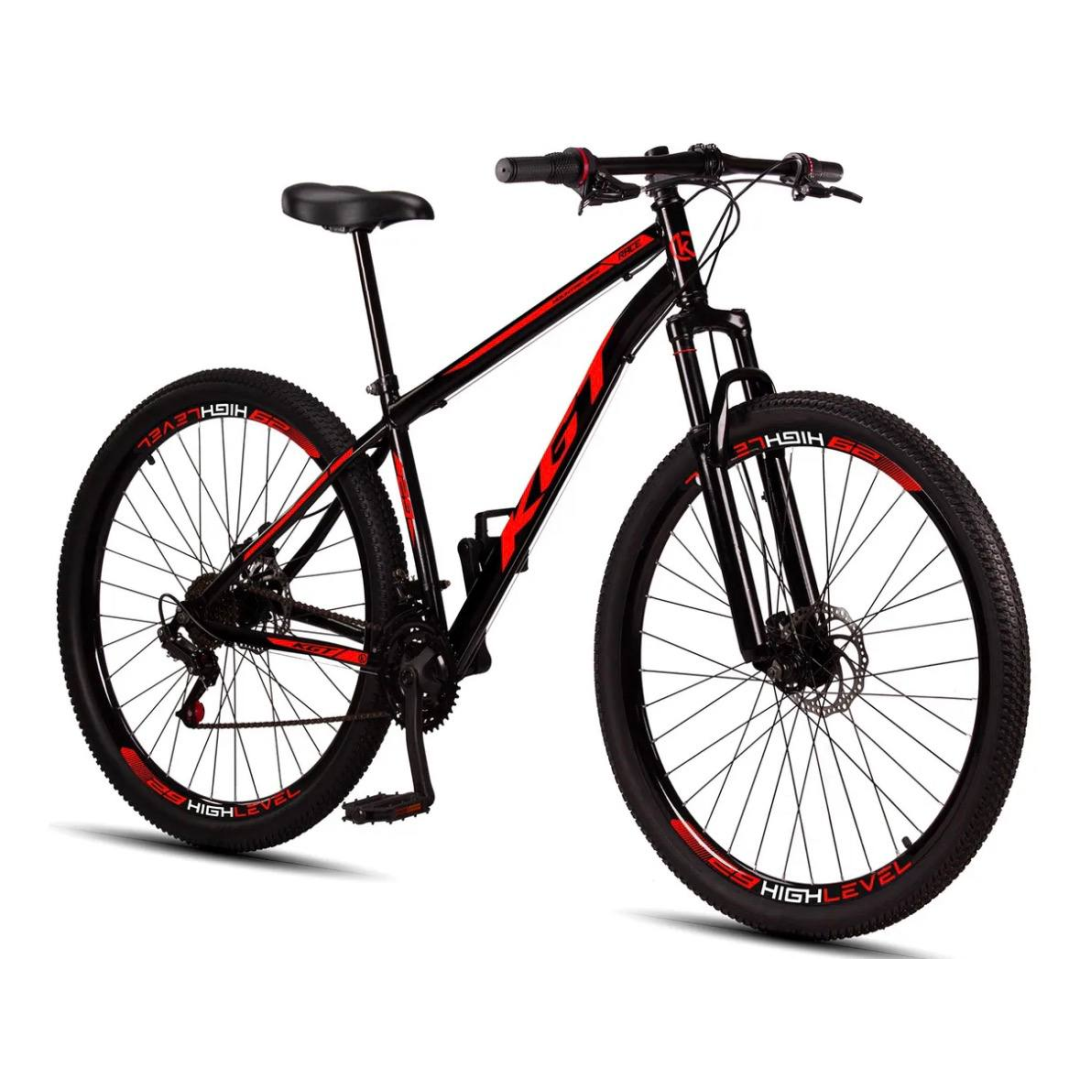 Bicicleta Aro 29 Aço Carbono Freios A Disco Suspensão 21 Vel