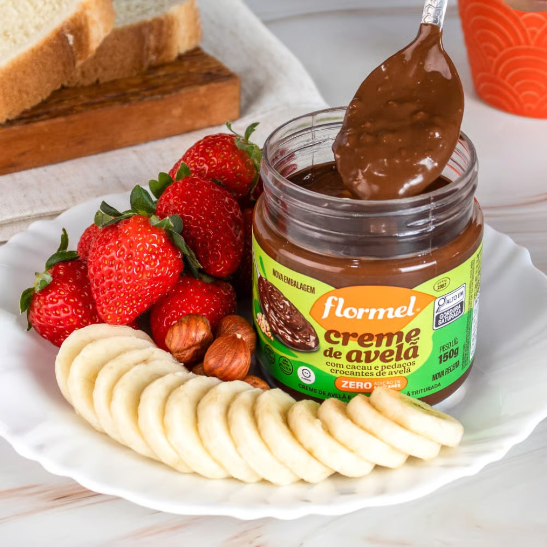 Creme de Avela com Cacau FLORMEL Zero Açúcar 150g