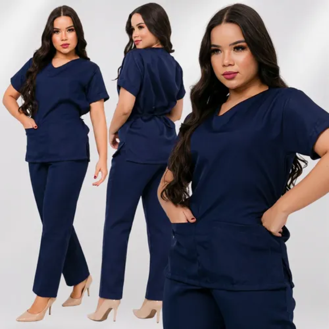 Pijama Cirúrgico Feminino Scrub Hospitalar - Unissex Atacado