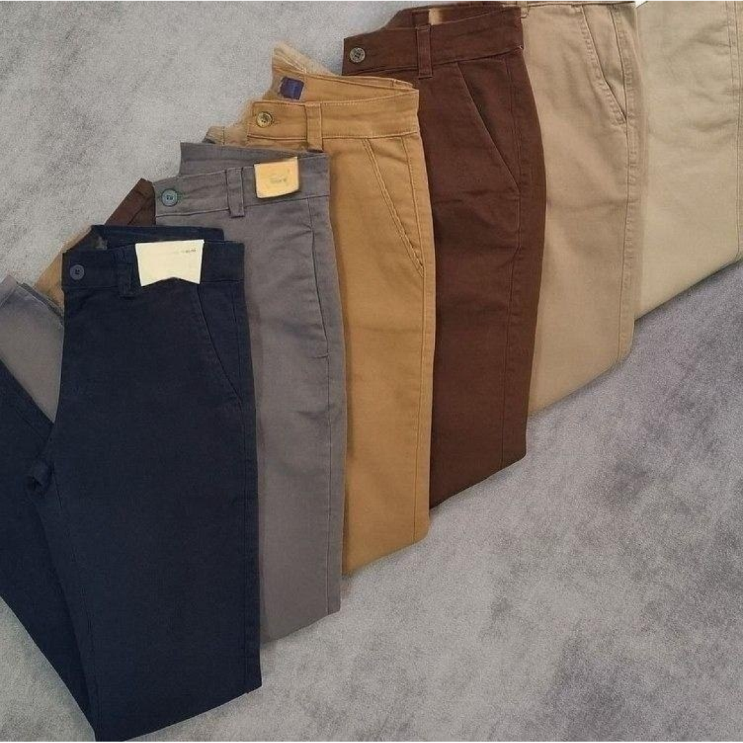 Calça Sarja Alfaiataria Bolso Faca