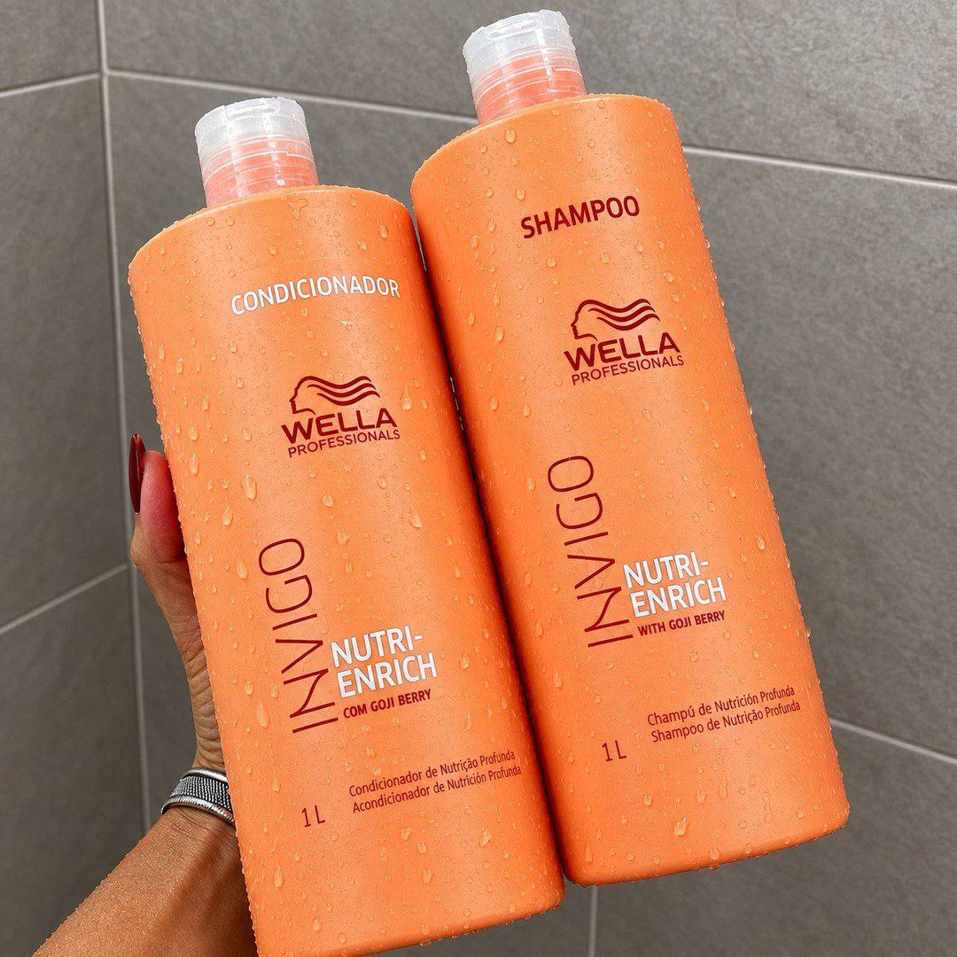 Kit Wella Invigo Nutri Enrich Shampoo Condicionador E Válvulas