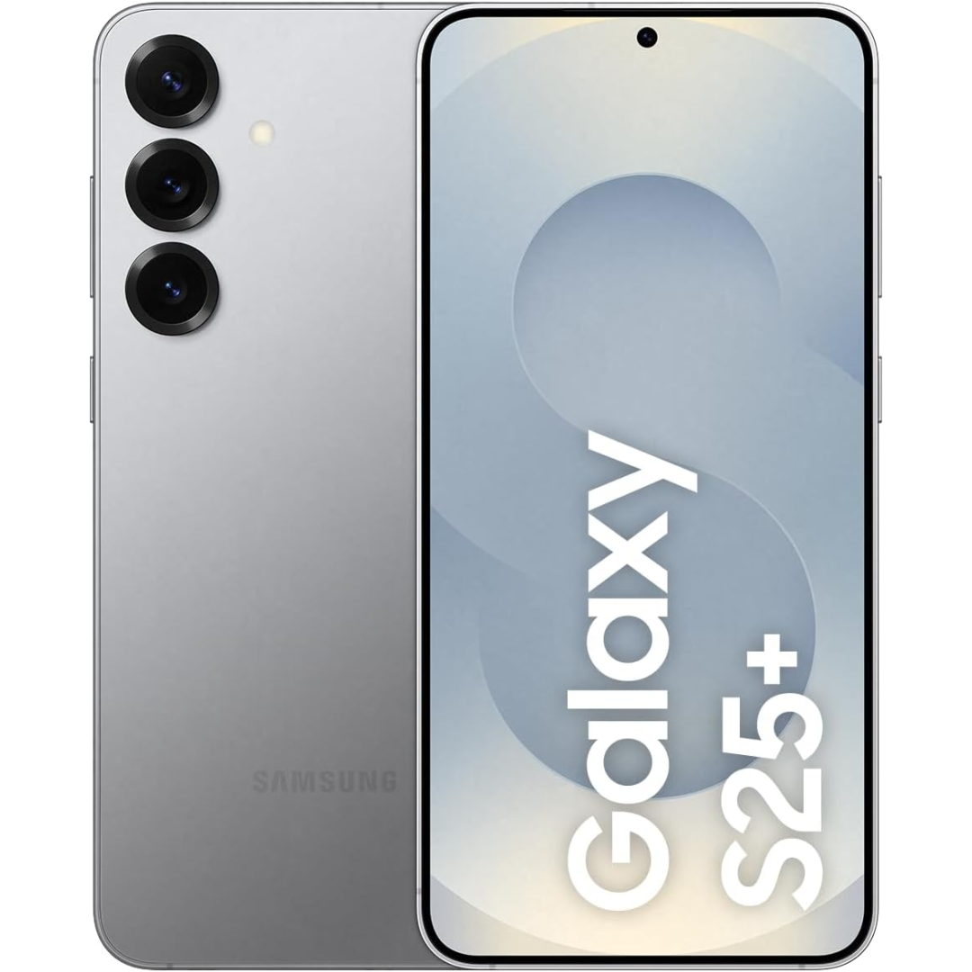 Celular Samsung Galaxy S25+ 5G, 256GB, 12GB RAM, Câmera Tripla de 50+12+10, Tela Grande de 6.7", Prata