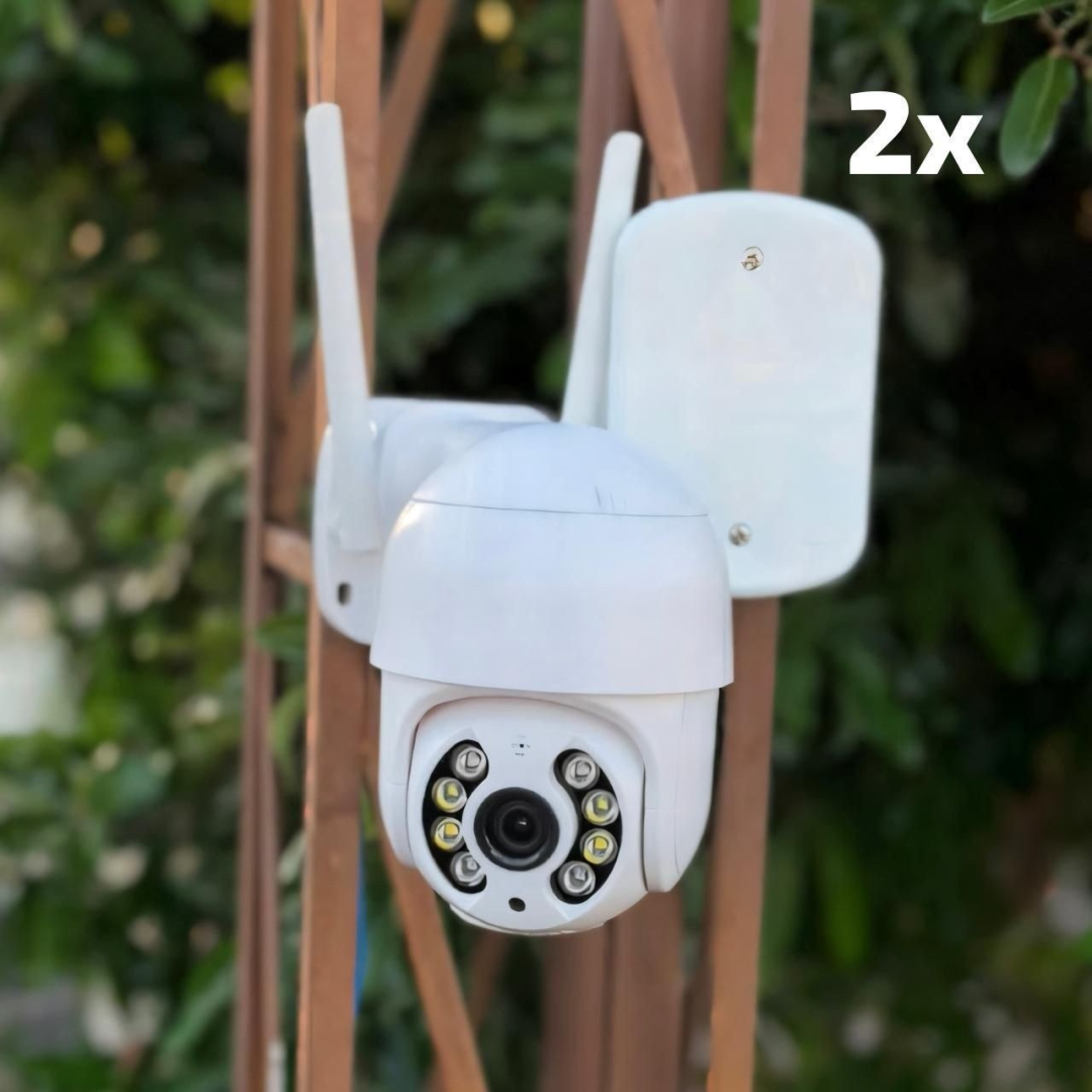 Kit com 2 Câmeras A8 Ip Icsee Prova D'água Infravermelho Externa Wifi