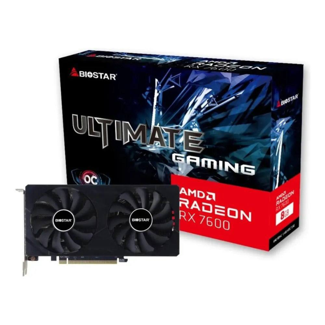 Placa De Video Rx 7600 Biostar 8gb Gddr6 Ultimate Gaming Oc