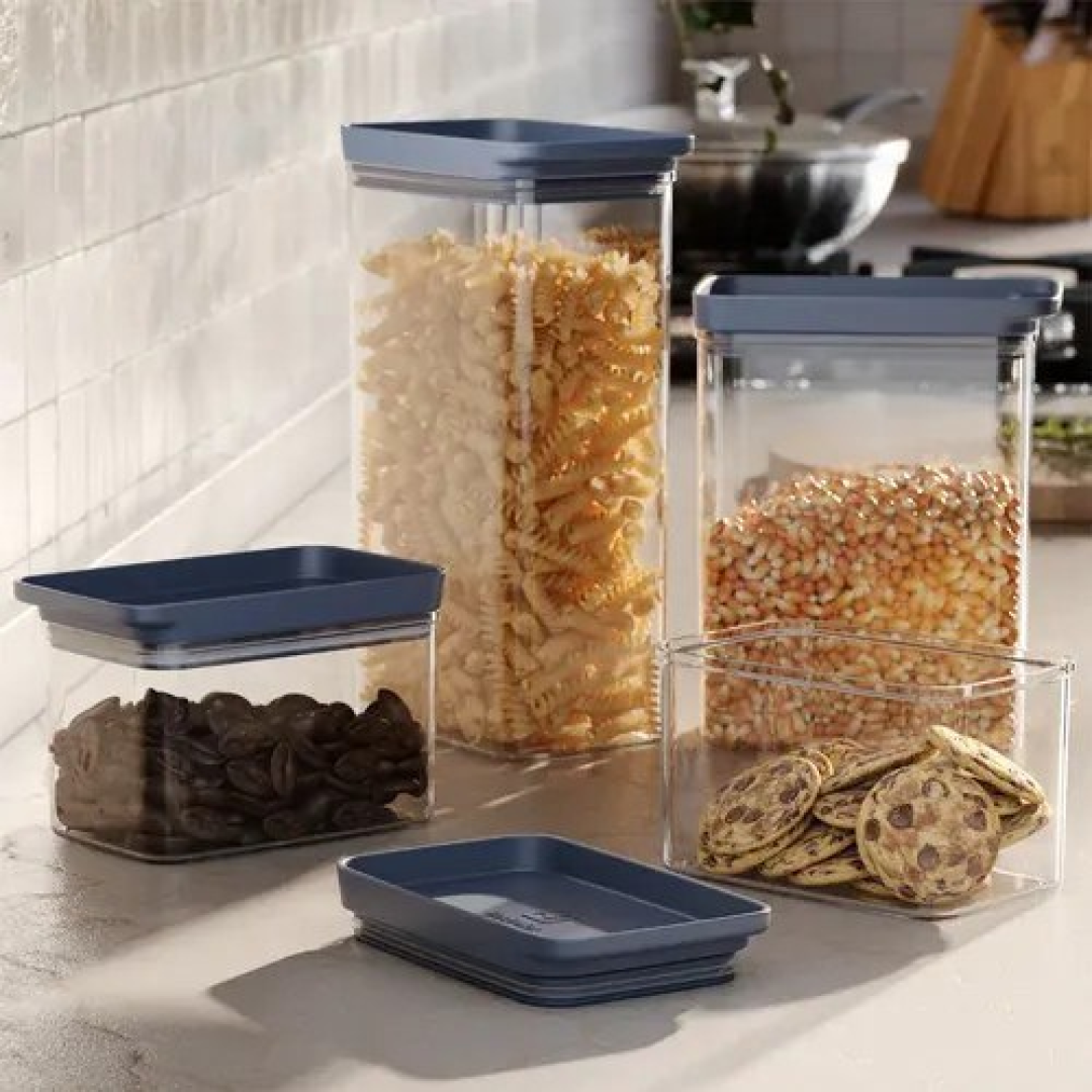 Potes Herméticos e Organizadores de Geladeira Electrolux Kit 6