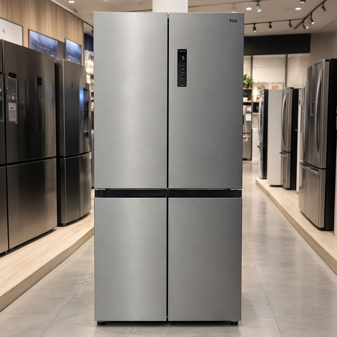 Geladeira TCL 589 Litros Inox Twin Eco Inverter Frost Free Multidoor Espaço Flex C589cdn1 110V