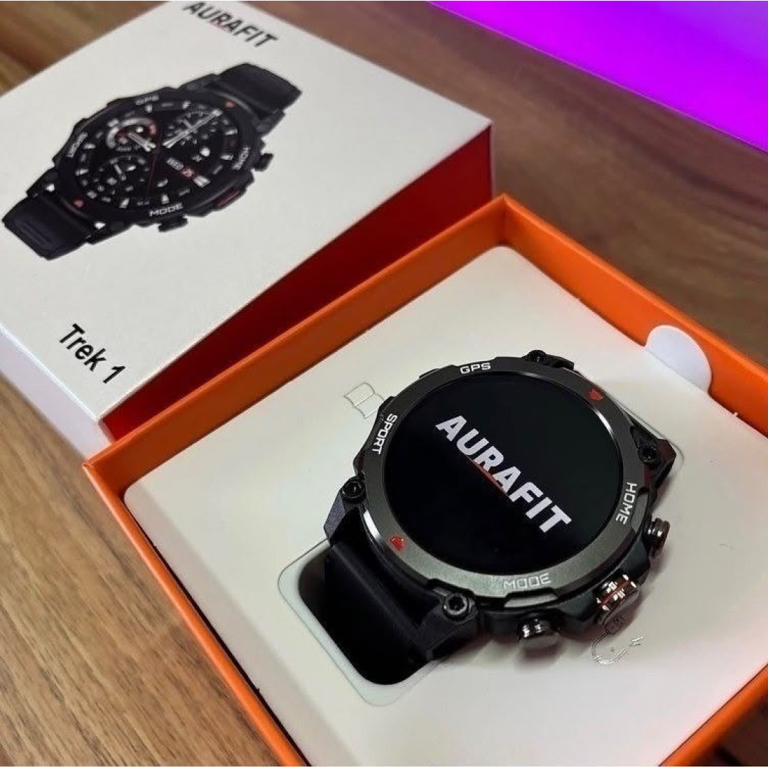Relógio Smartwatch Aurafit Trek1 Com Gps