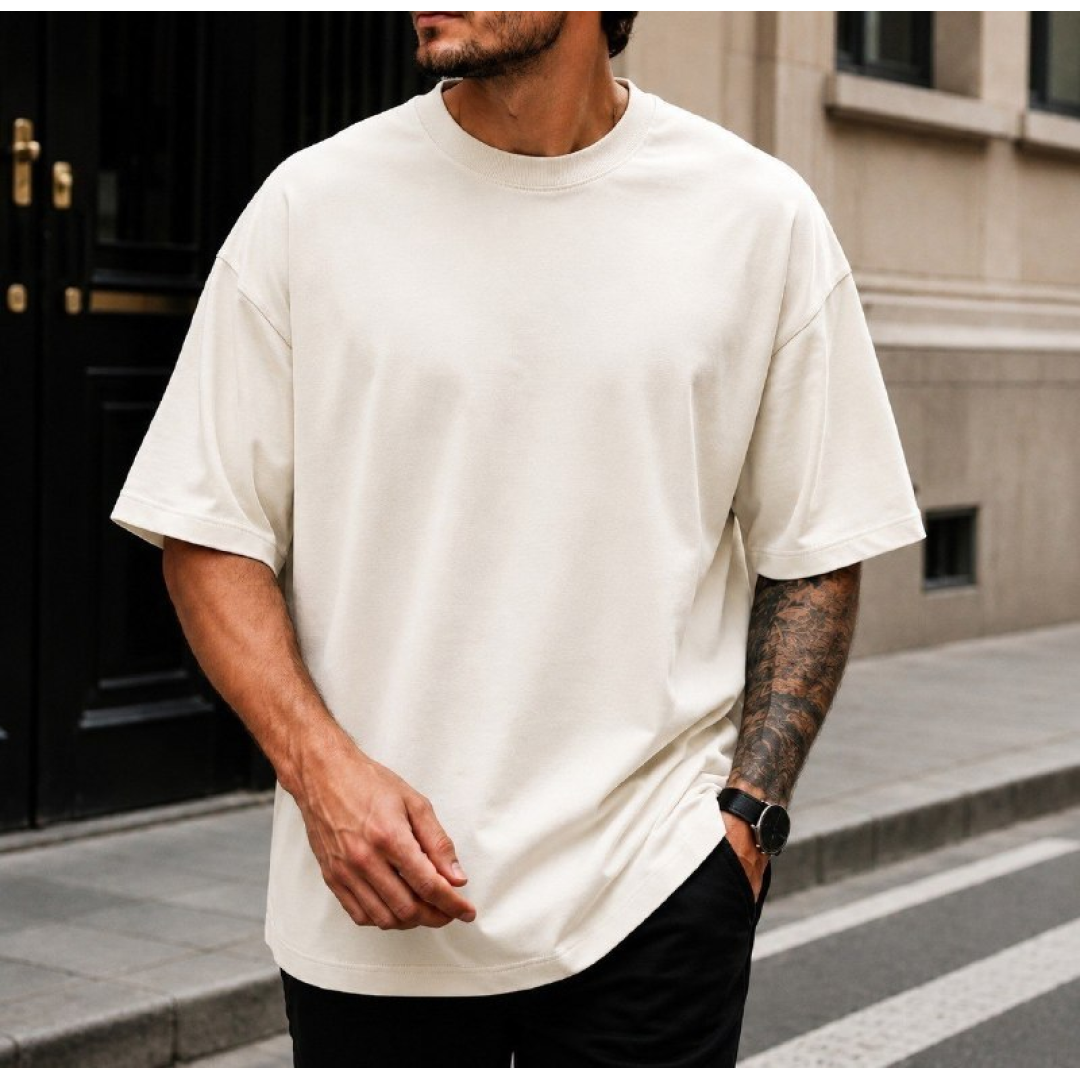Camiseta Oversized Masculina 100% Algodão
