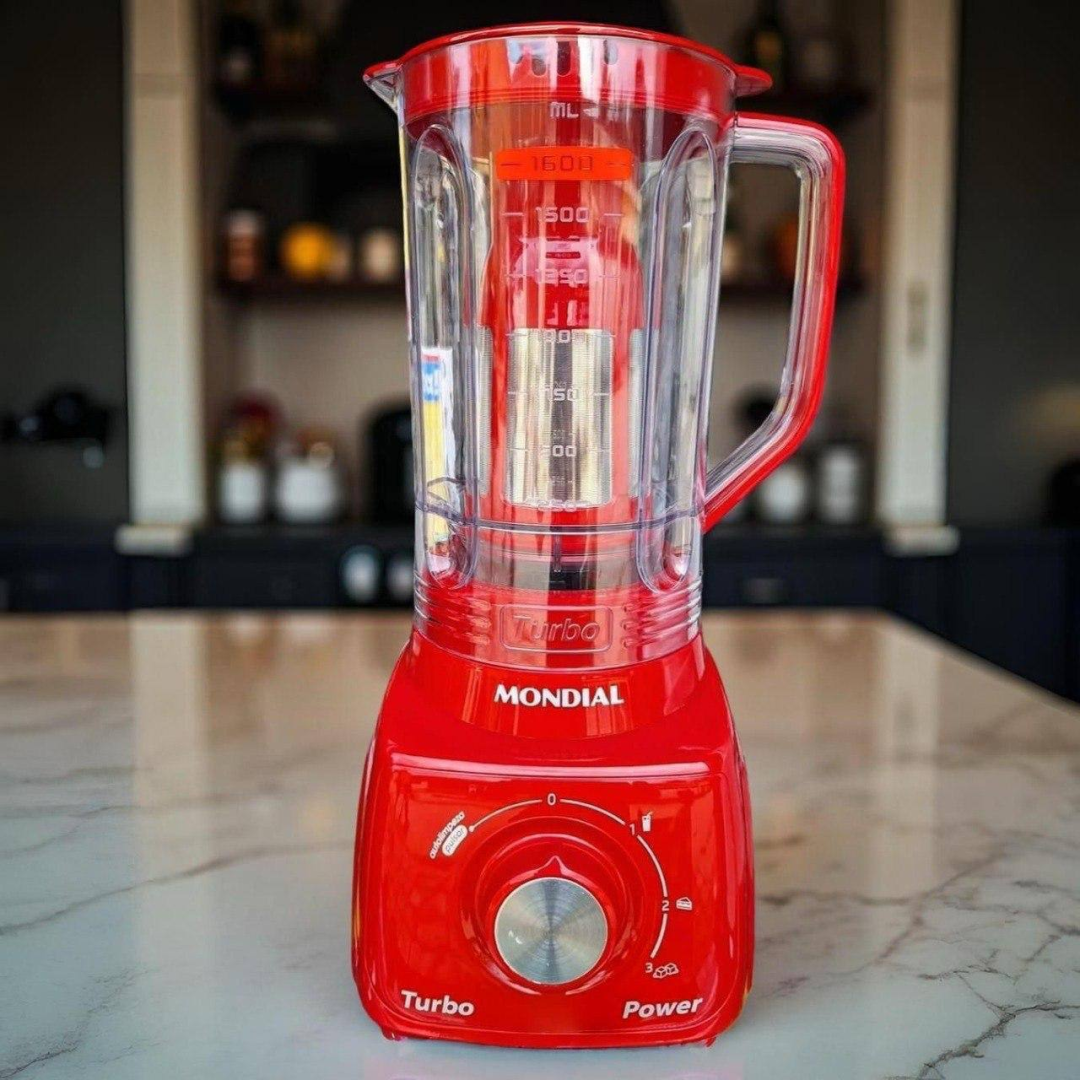 Liquidificador Turbo Power Mondial 550w L-99 Fr Vermelho 220v