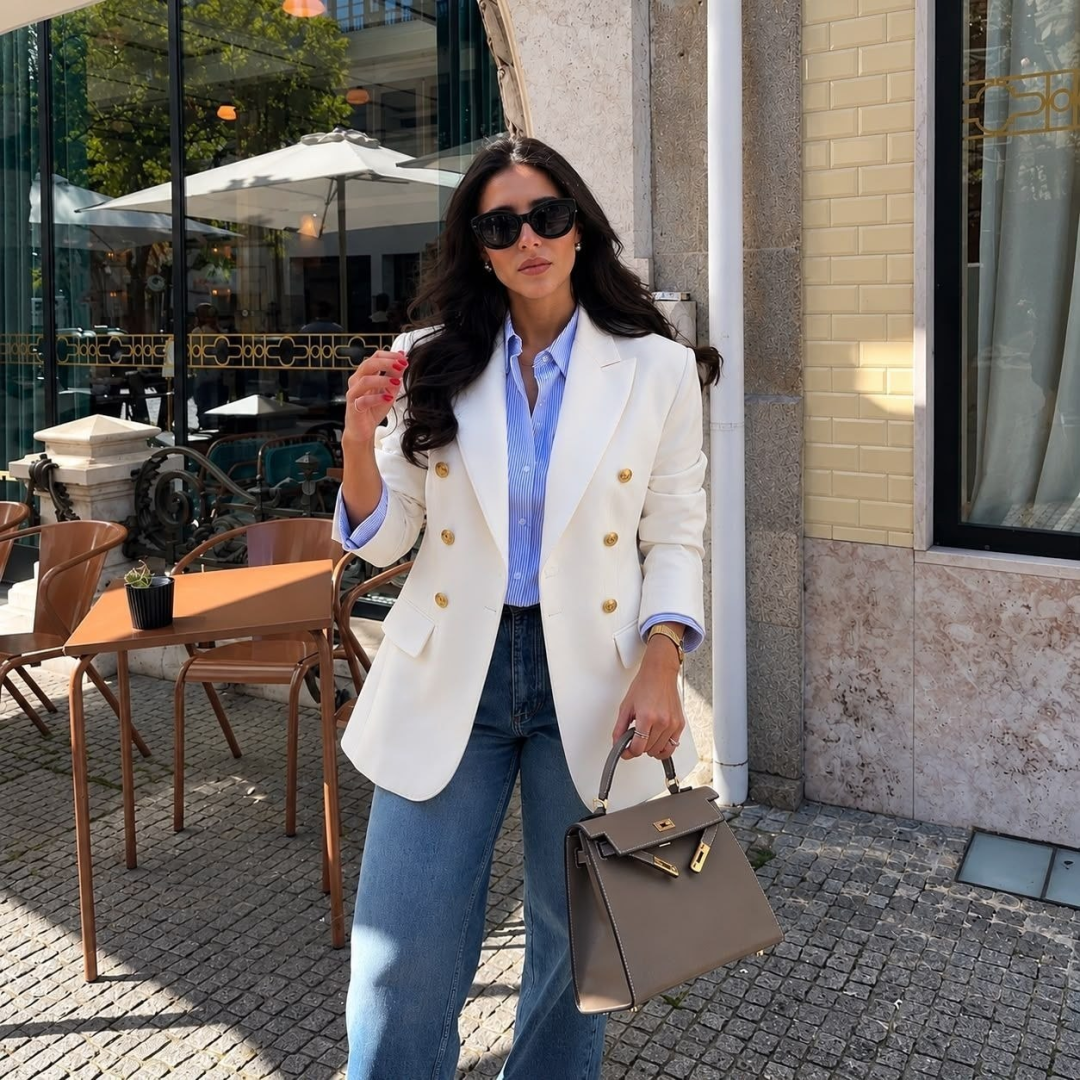 Blazer Alfaiataria Social Com Botões (6 cores)
