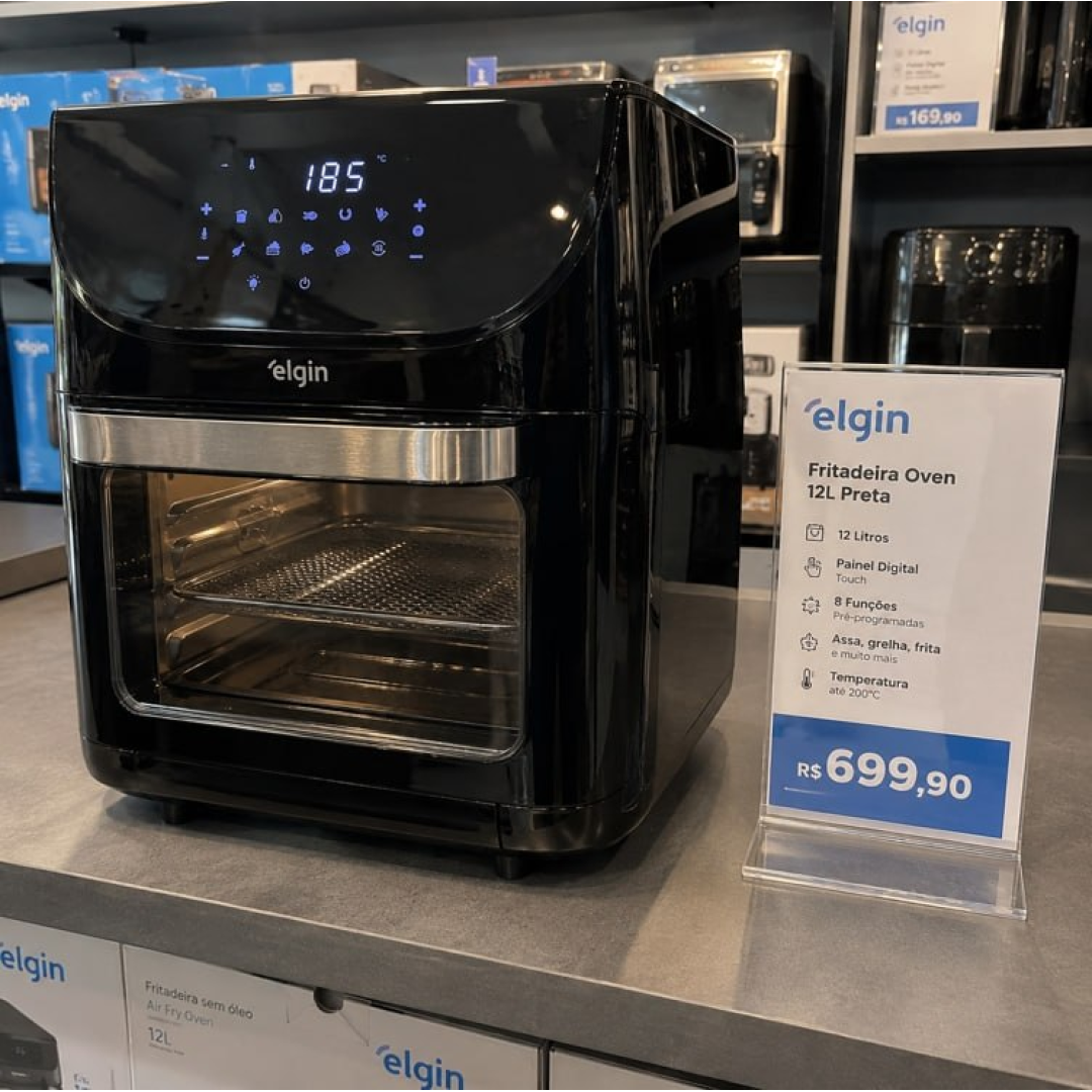 Fritadeira Air Fryer Elgin Oven Fry 4 em 1 12L 110v/220v
