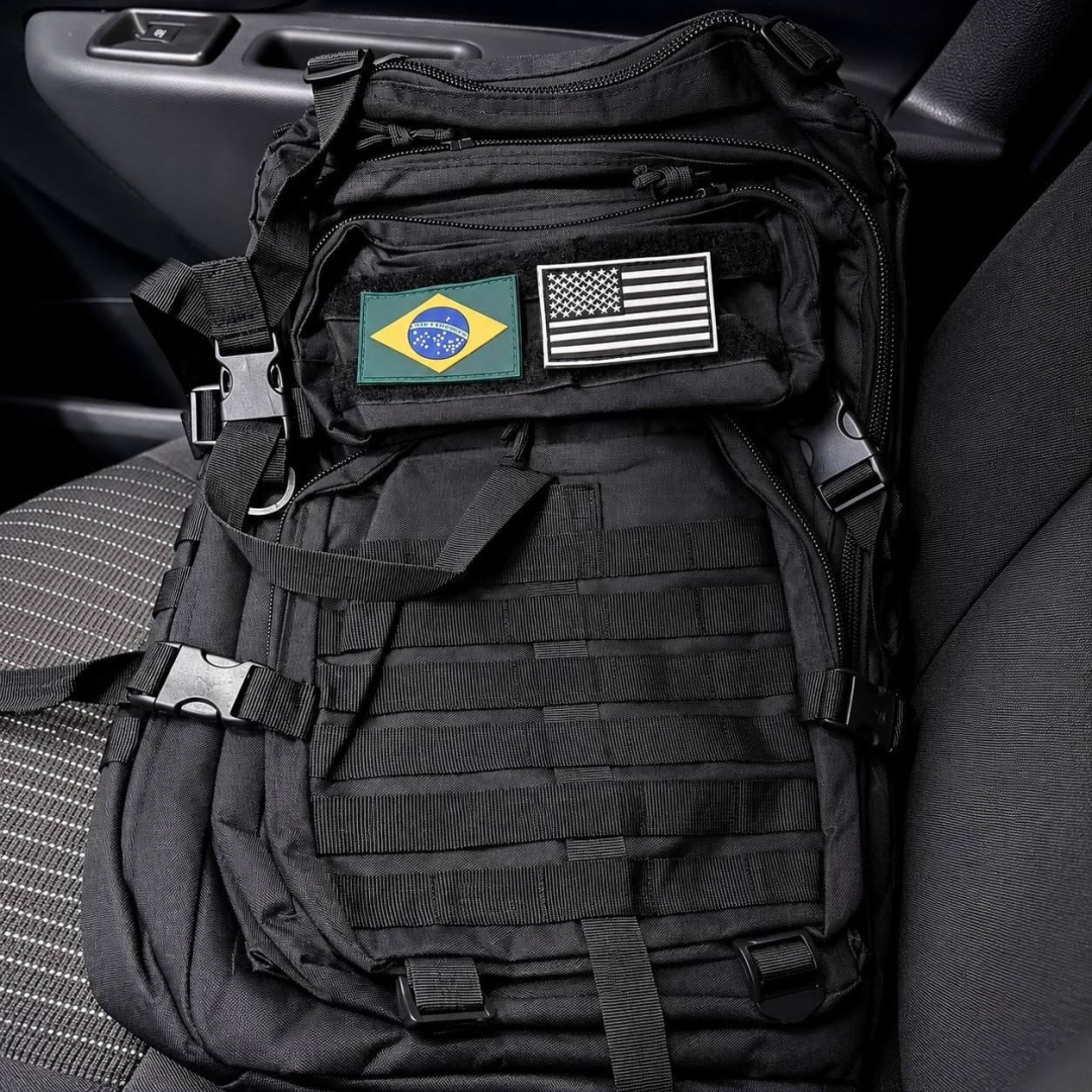 Mochila Masculina Tatica 50l Impermeavel Militar Reforçada Preto