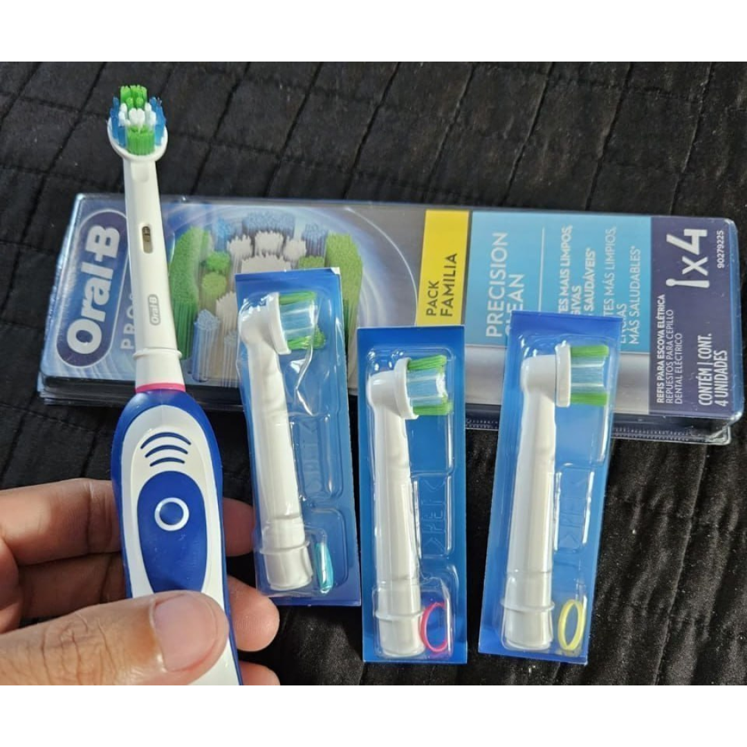 04 un. Refil para Escova Elétrica Oral-B Precision Clean
