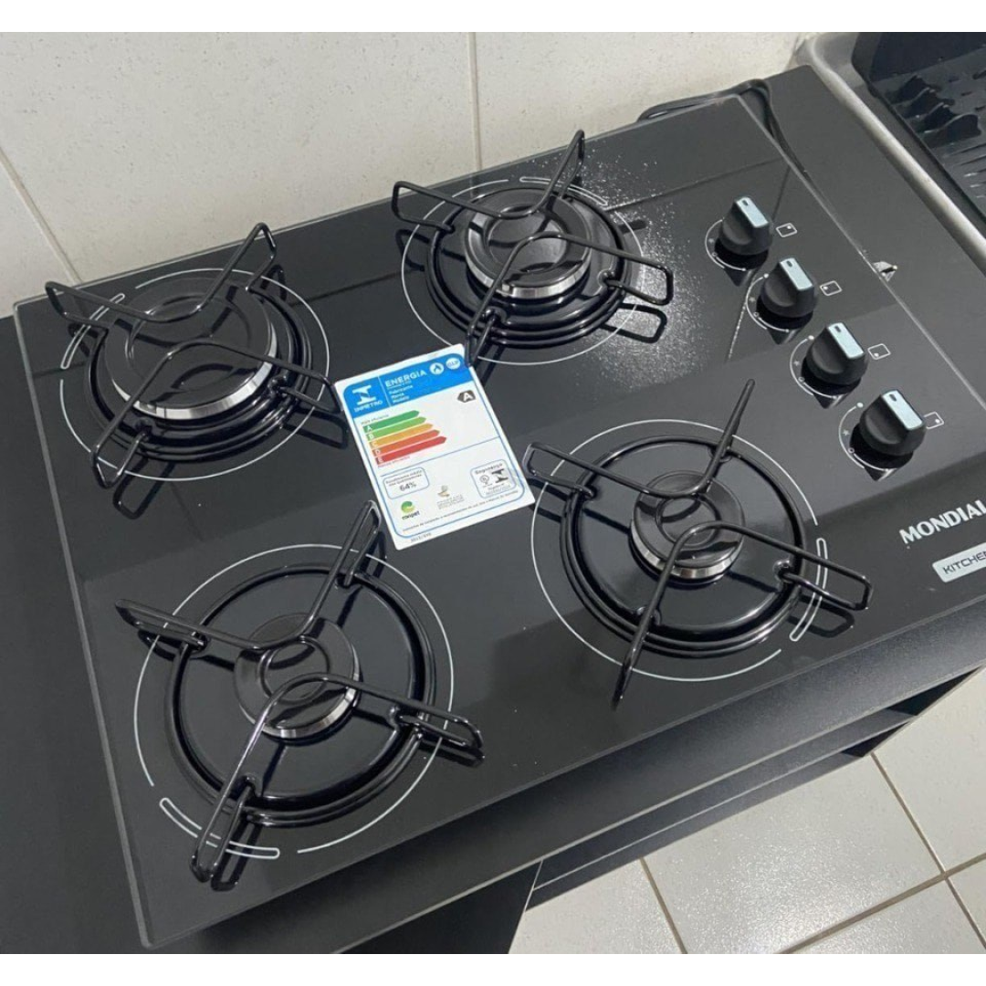 Cooktop a Gás Mondial 4 Bocas Bivolt