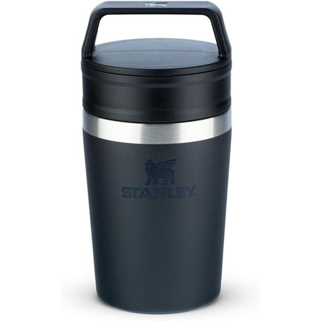 Stanley - Copo de Café Térmico, Caneca de Viagem Café Go com Tampa de Duas Partes Para Beber e Alça de Transporte, Garrafa Térmica de Aço Inoxidável - 236 ml
