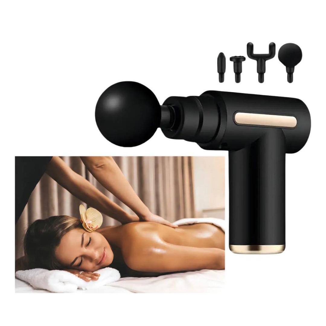Massageador Muscular Profissional Elétrico Portátil Pistola Aparelho Fisioterapia 127/220v Preto