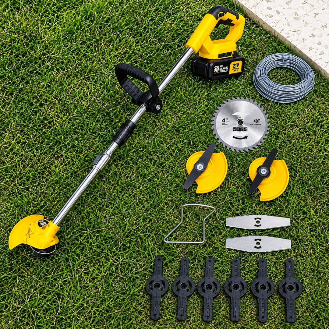 Roçadeira Aparador de Grama a Bateria 460W Profissional TCG12B The Black Tools