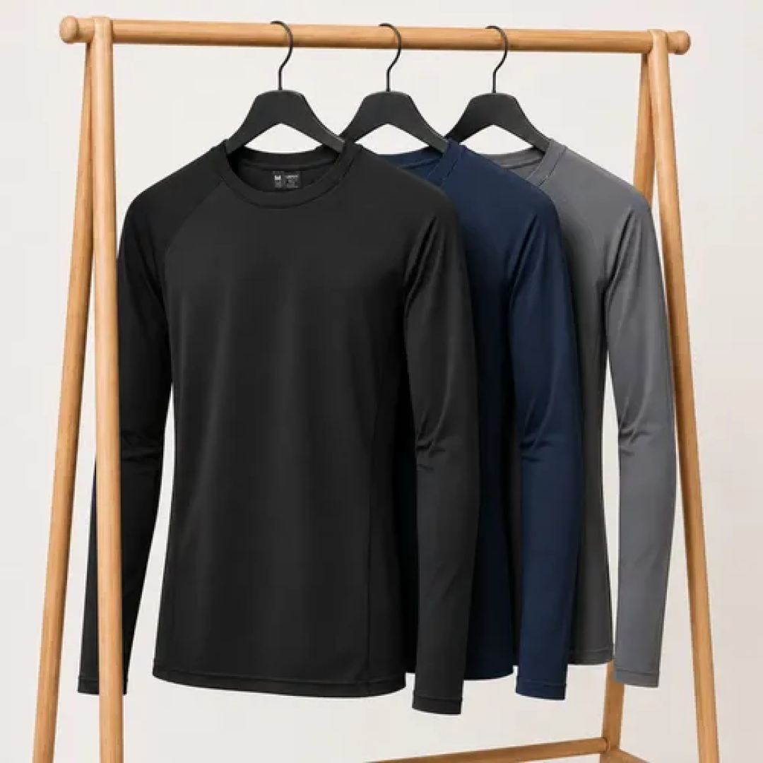 Kit com 3 Camisetas Térmica Uv Segunda Pele Compressão