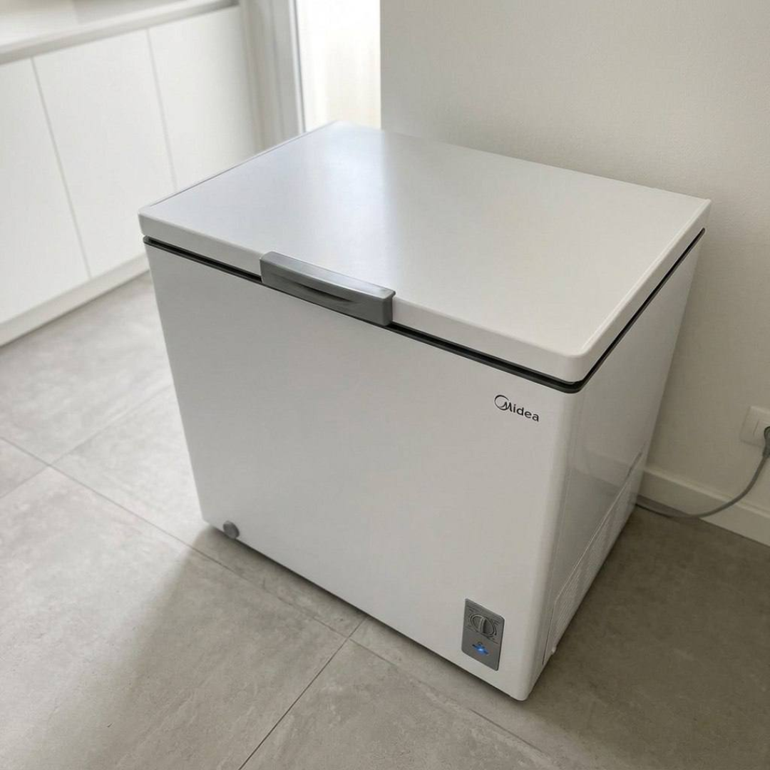Freezer Horizontal 142l Inverter Bivolt Branco Midea