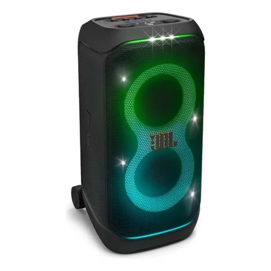 Caixa de Som Jbl PartyBox Stage 320 Bluetooth Portátil Com Show de Luzes e Resistente a Respingos 240W Rms Preta