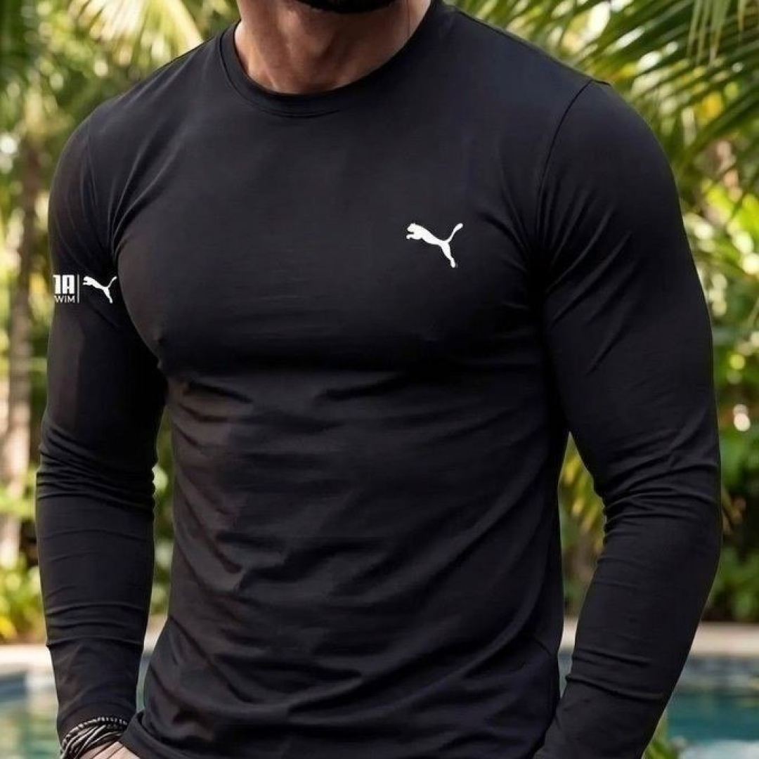 Camiseta Térmica Puma Manga Longa Proteção UV 50+