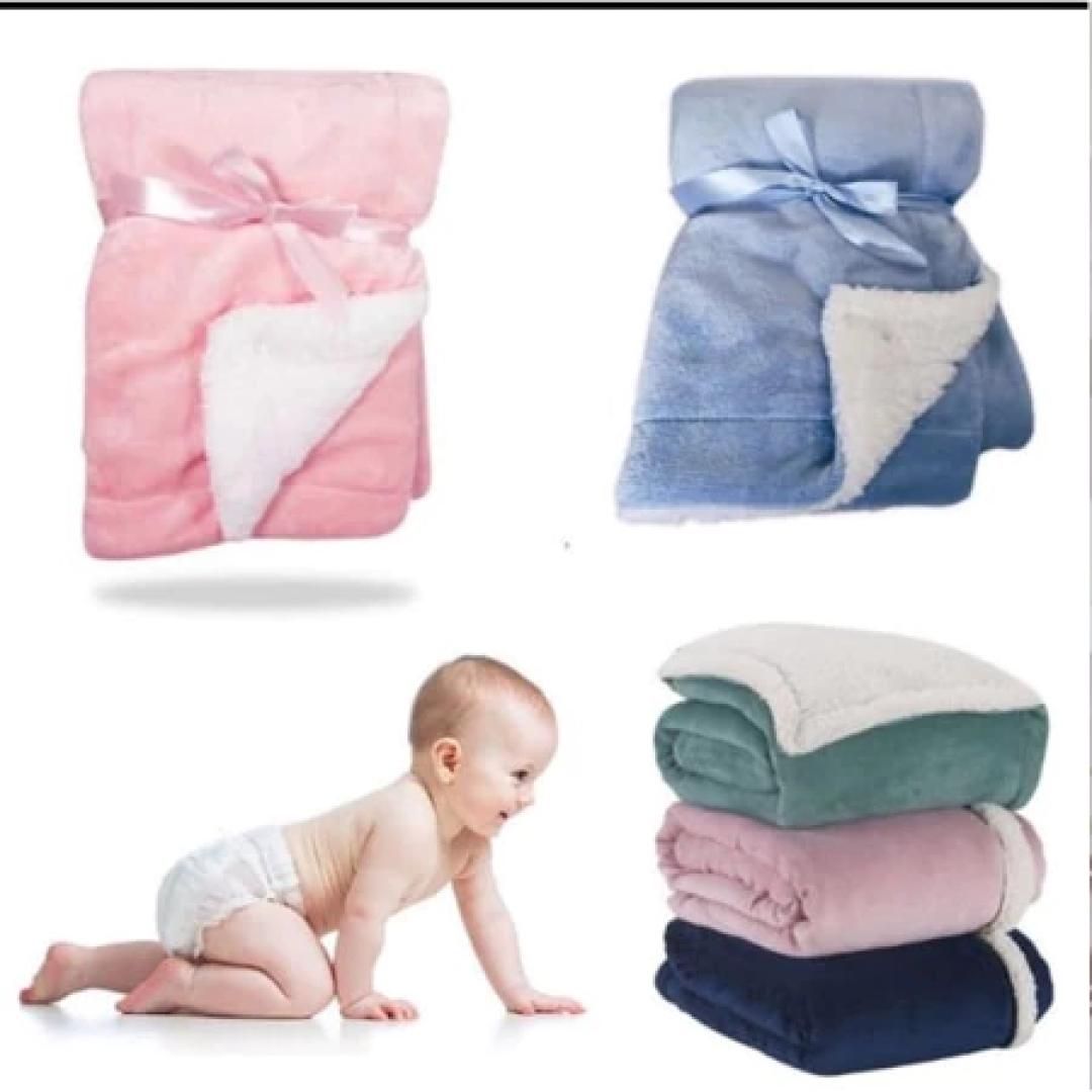 Coberdrom dupla face nenem com sherpinha carneirinho cores lisas e estampadas