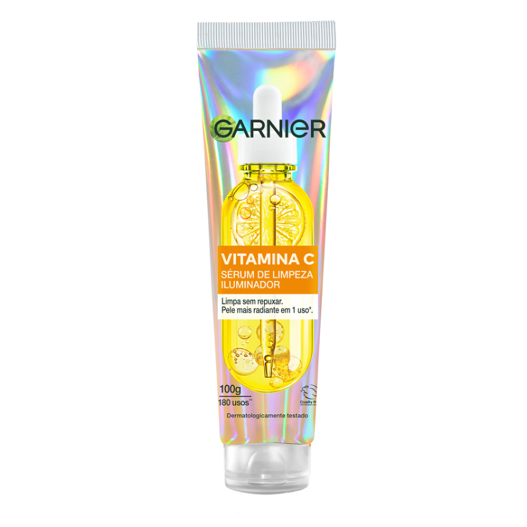 Garnier Sérum de Limpeza Facial Iluminador com Vitamina C, Antimarcas, Pele normal a oleosa 100G