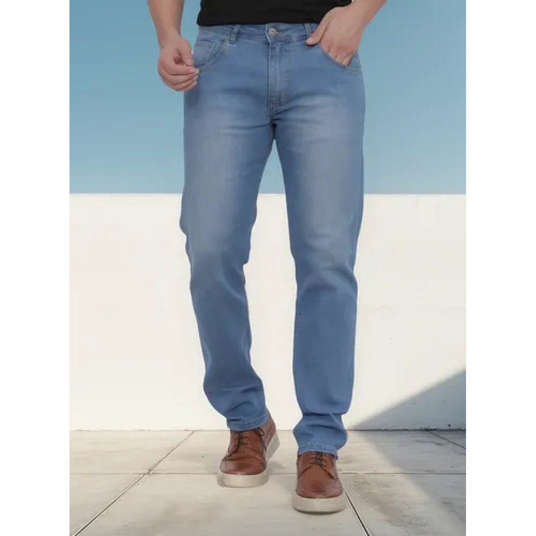 Calça Jeans Tradicional Corte Reto (3 cores)