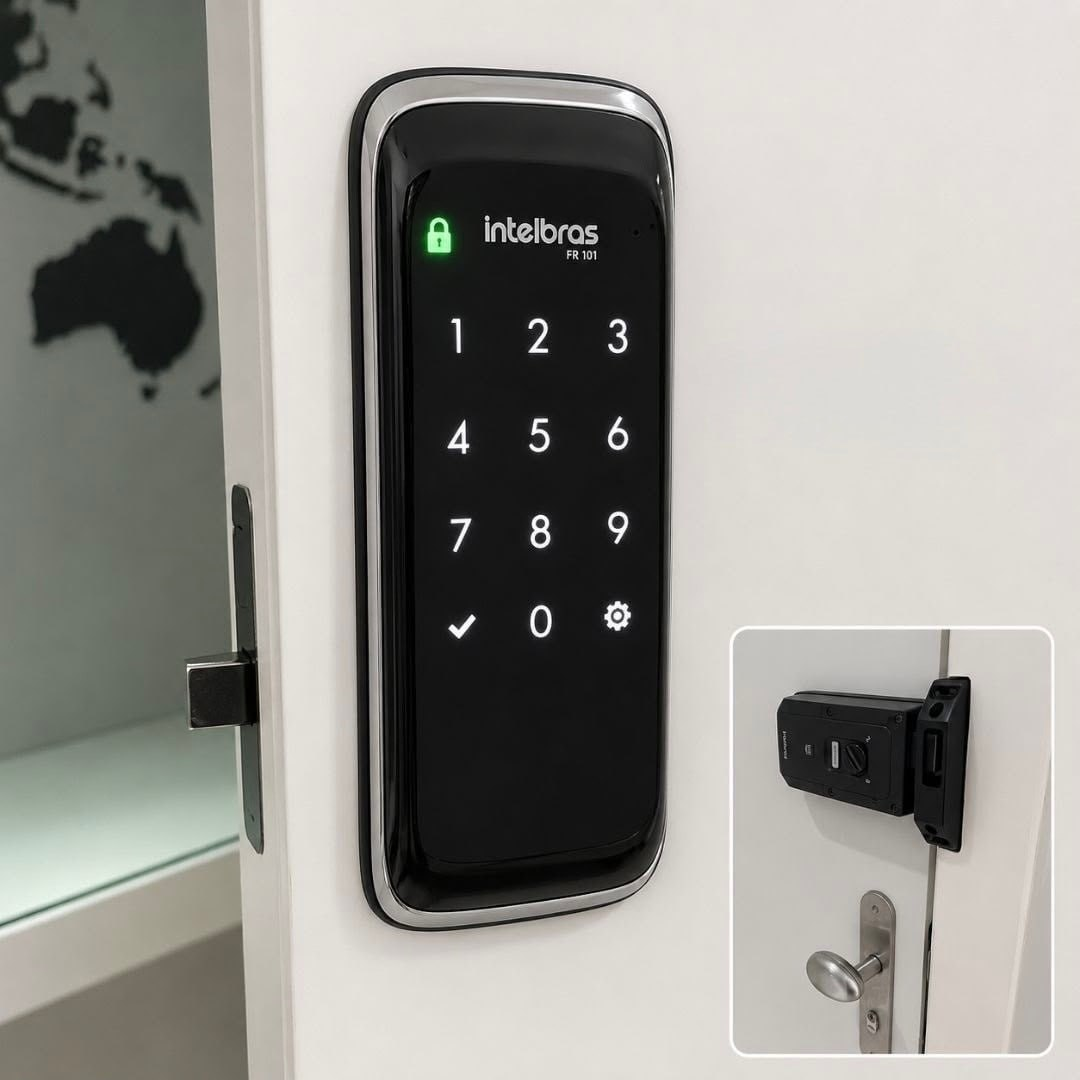 Fechadura Digital Touch Screen FR 101 Intelbras