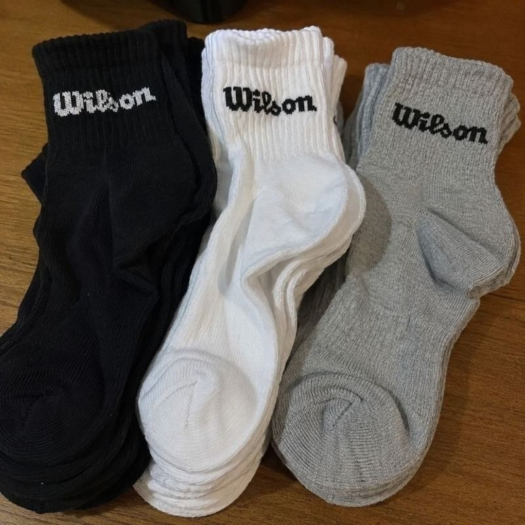 Kit com 9 Pares de Meias Wilson Cano Curto Algodão