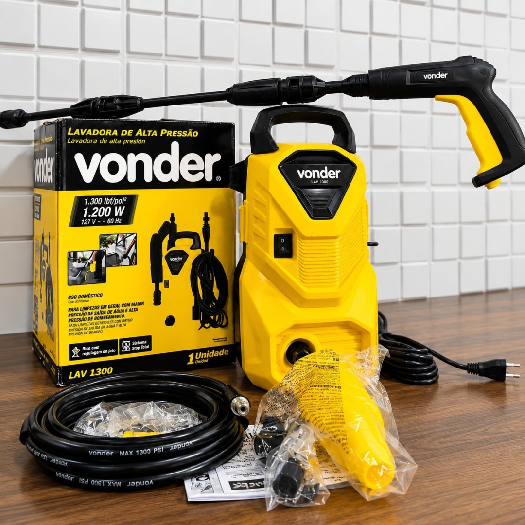 Lavadora de Alta Pressão Vonder Leve Lav 1300 90bar 127v