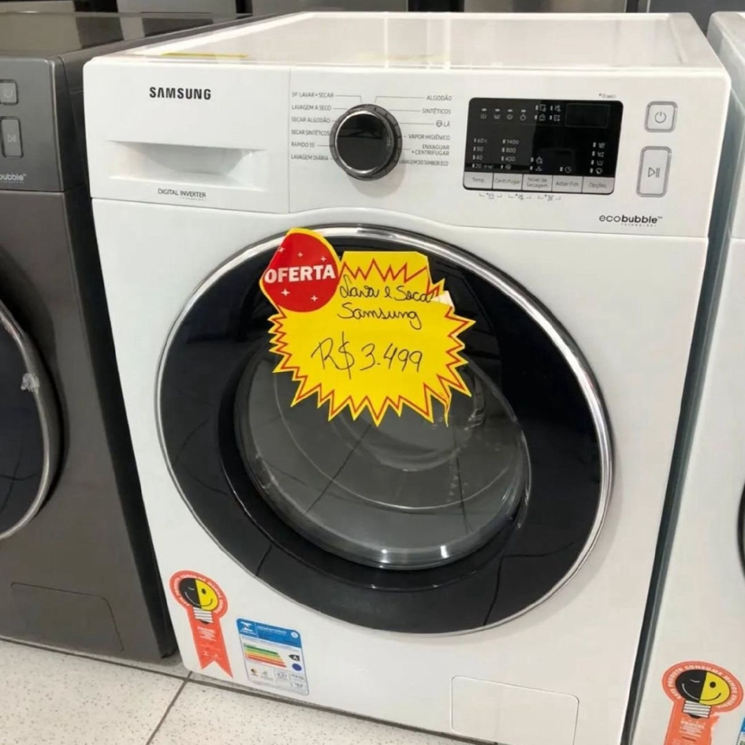 Lava e Seca Samsung WD11M com Digital Inverter 11/7kg 127v