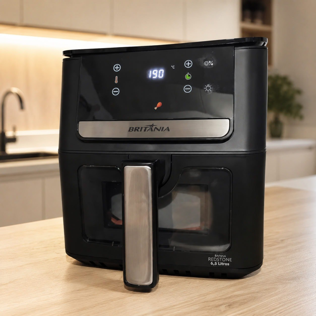 Air Fryer Britânia 6,5L Painel Digital 1700W