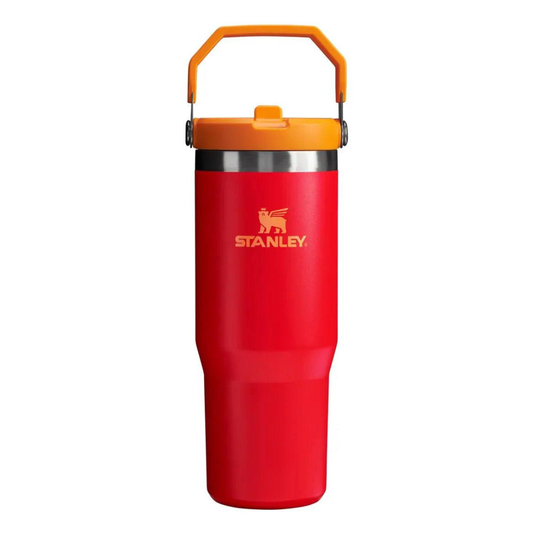 Garrafa Térmica Stanley Tumbler Flip Straw Chili 887ml
