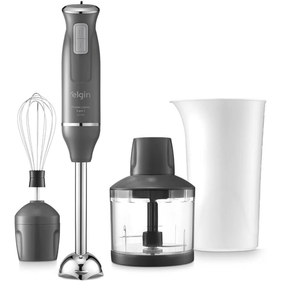 Mixer Power Inox 3 em 1 600W Elgin Lunar 220V - Mixer, triturador e batedor