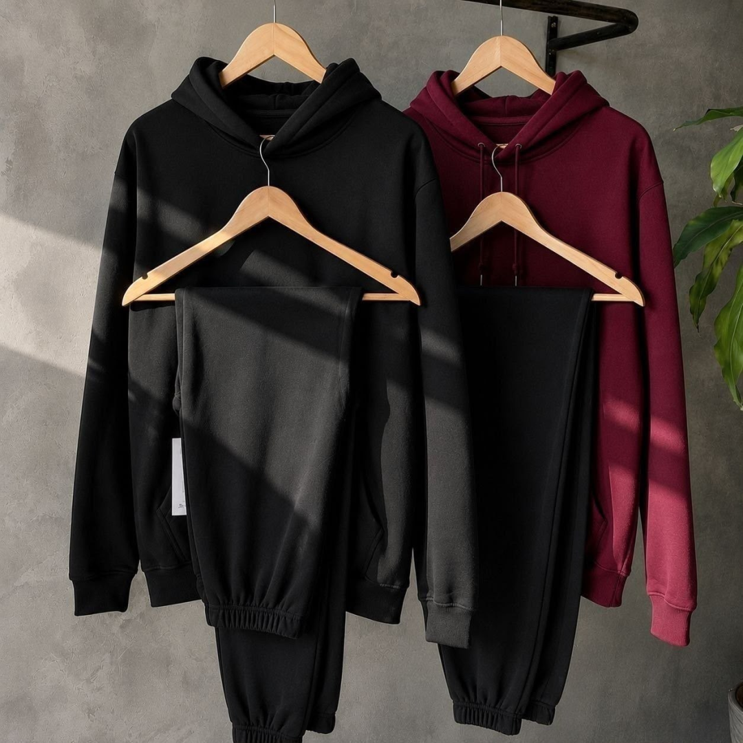 Conjunto Calça e Blusa de Moletom Liso