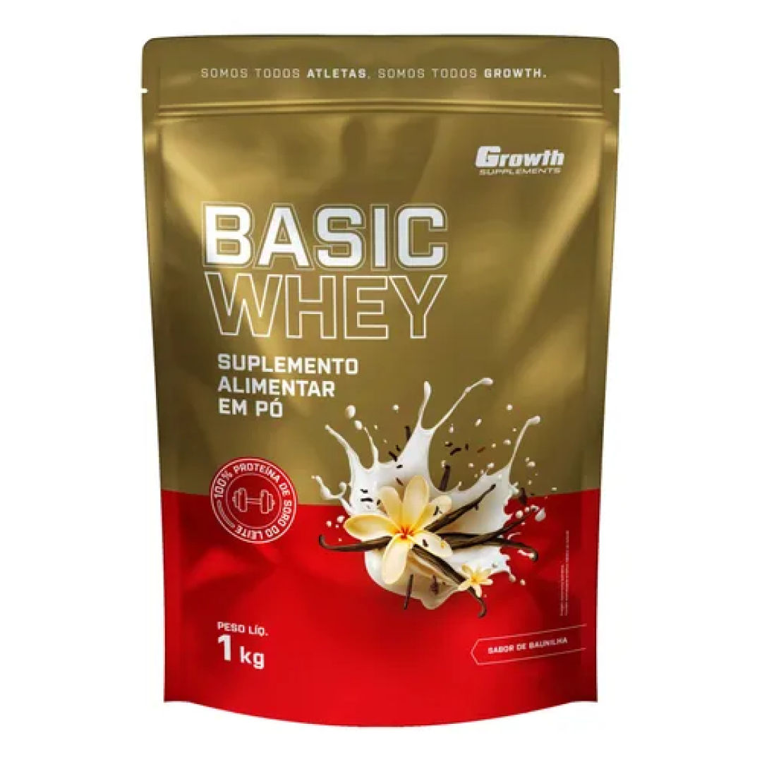 Basic Whey 1kg Growth Supplements Baunilha