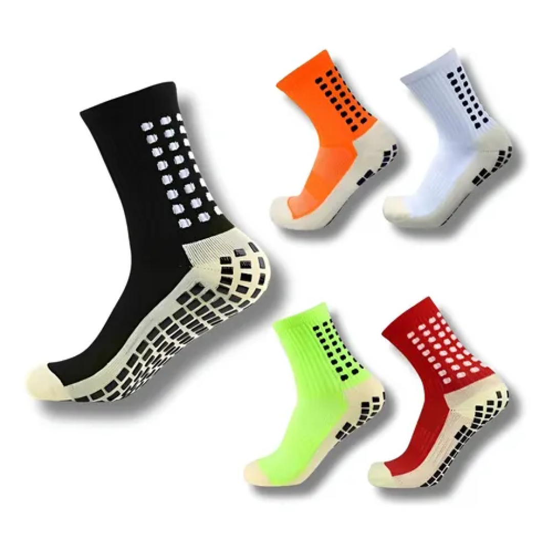 Kit com 5 Pares Meia Antiderrapante Esportiva