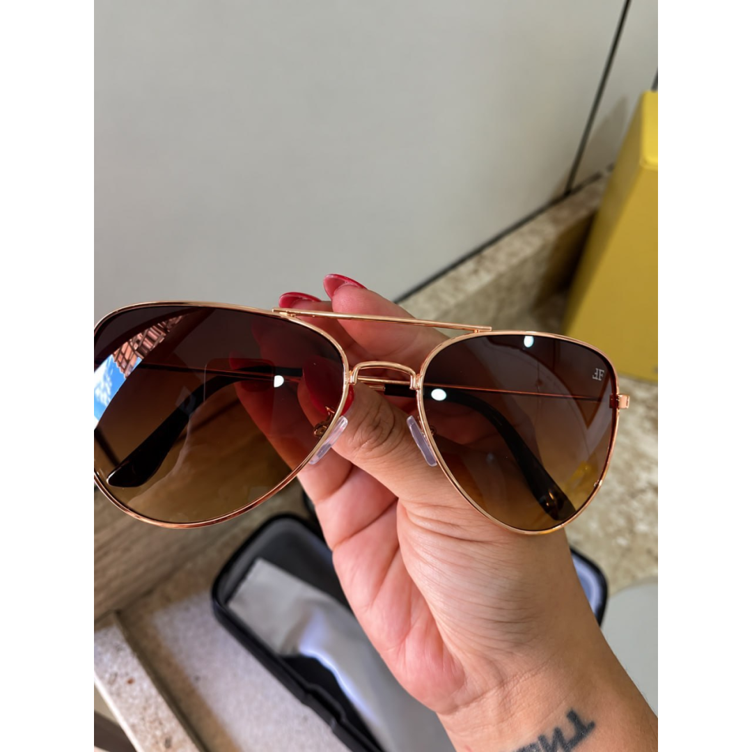 Óculos De Sol Aviador Classico Finoti Uv400 Unissex Original