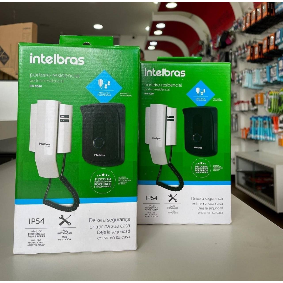 Porteiro Residencial Ipr 8010 Preto/branco Intelbras 127/220v