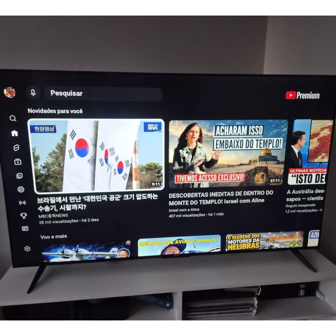 Smart TV 65 Polegadas 4K 65S62 Google TV Processador AiPQ Dolby Áudio Preta Semp