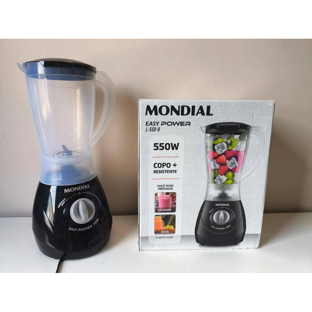 Liquidificador Mondial Power L-550 2 Velocidades e Pulsar 550W