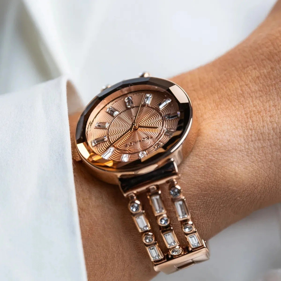 Relógio Technos Feminino Crystal Rosé