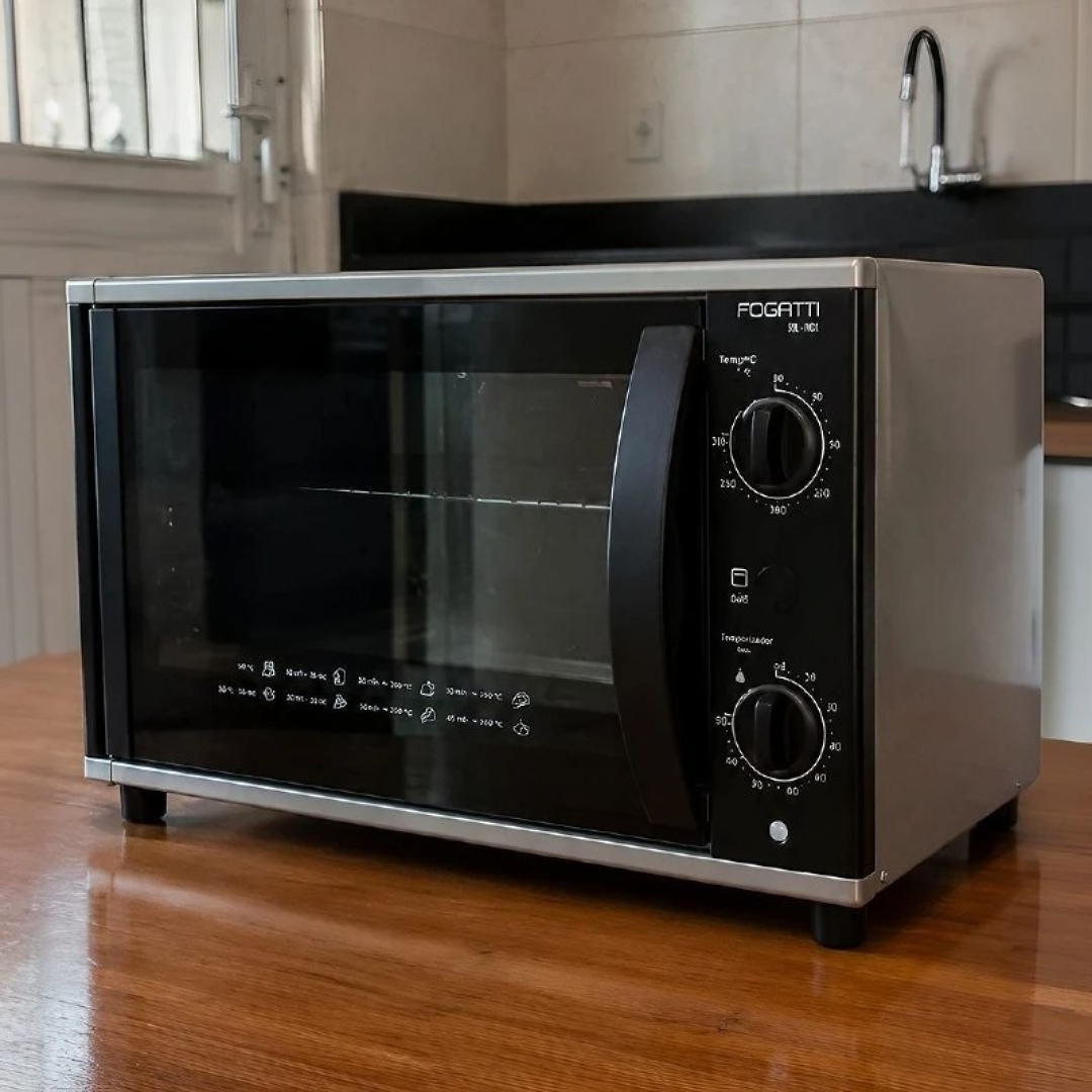 Forno de Banca Elétrico Top48 Fogatti 48 Litros Black 220v